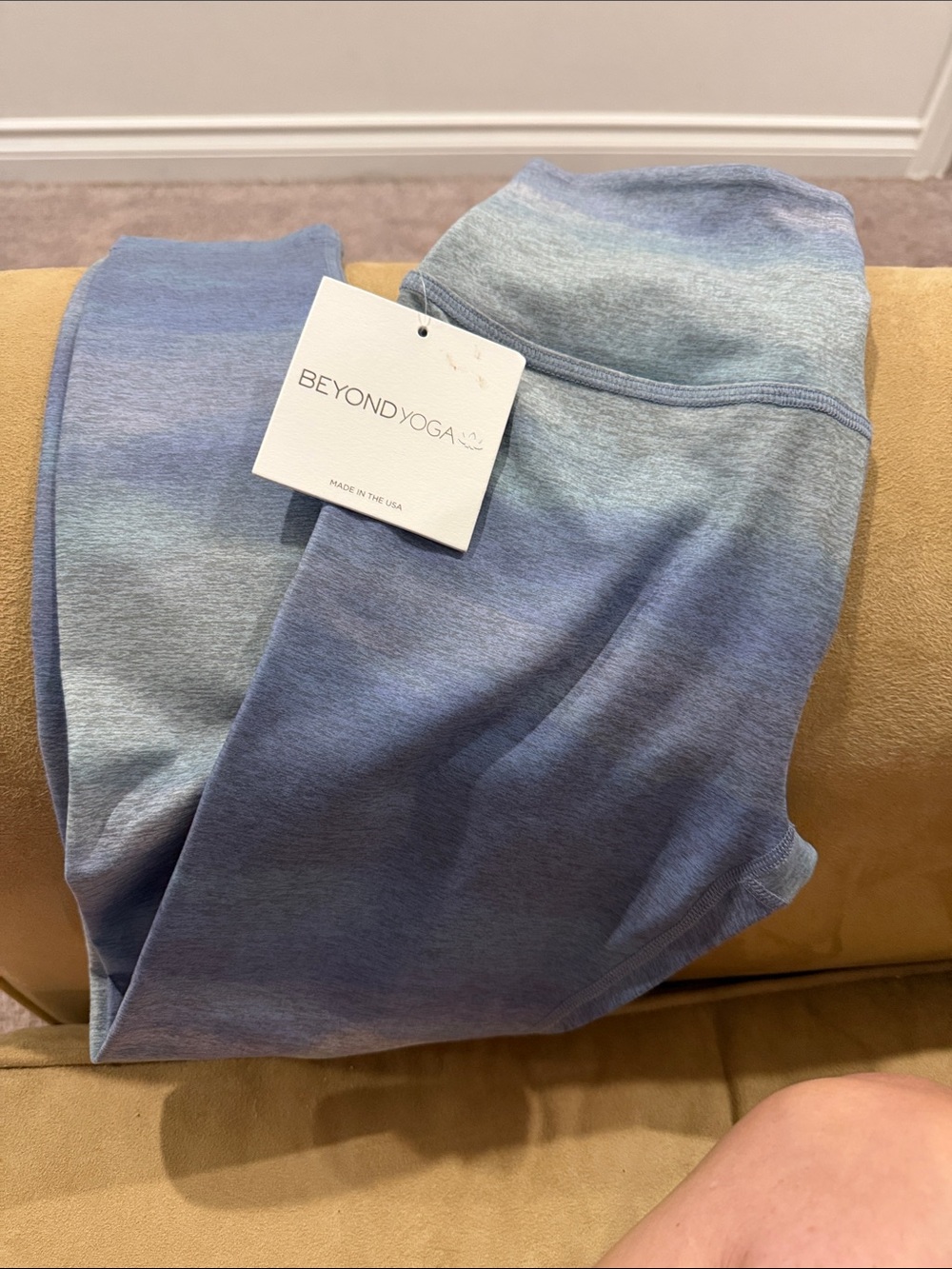 Beyond Yoga Blue Ombre High-Rise Leggings